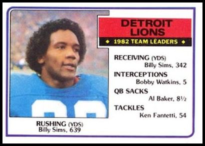 58 Detroit Lions TL